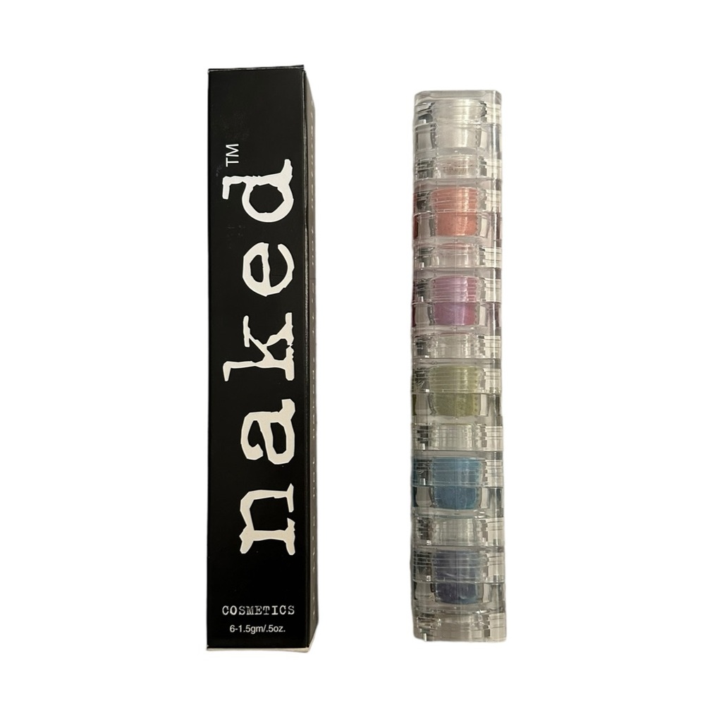 Naked Cosmetics Broadway 6 Stack Mica Mineral Loose Shimmer Eyeshadow Bright NWT